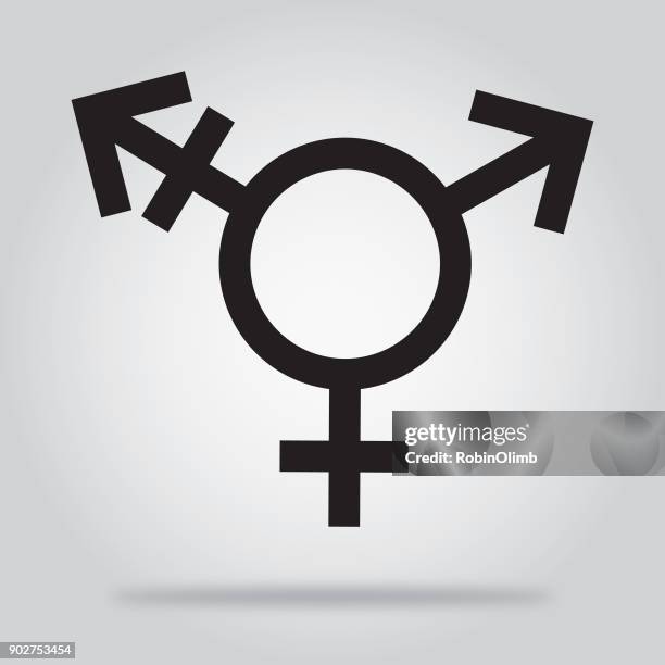 black transgender icon - transgender awareness week stock illustrations