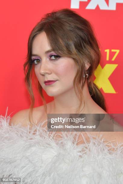 Actor Billie Lourd attends the premiere of FX's 'The Assassination Of Gianni Versace: American Crime Story' at ArcLight Hollywood on January 8, 2018...