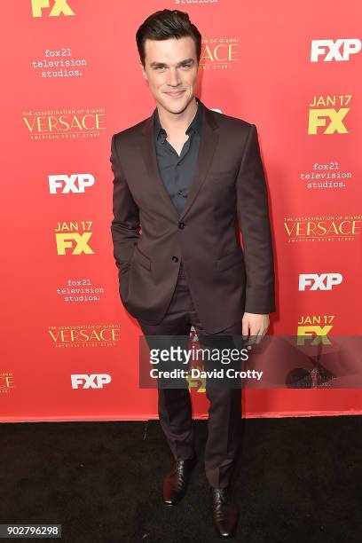 Finn Wittrock attends the Premiere Of FX's "The Assassination Of Gianni Versace: American Crime Story" - Arrivals at ArcLight Hollywood on January 8,...