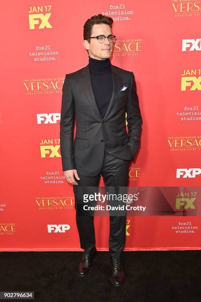 Matt Bomer attends the Premiere Of FX's "The Assassination Of Gianni Versace: American Crime Story" - Arrivals at ArcLight Hollywood on January 8,...