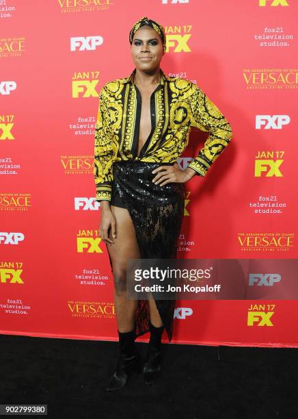Johnson attends the Los Angeles Premiere "The Assassination Of Gianni Versace: American Crime Story" at ArcLight Hollywood on January 8, 2018 in...