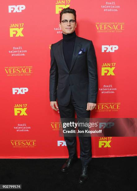 Matt Bomer attends the Los Angeles Premiere "The Assassination Of Gianni Versace: American Crime Story" at ArcLight Hollywood on January 8, 2018 in...