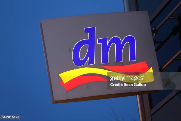 Store of German drugstore retailer DM stands at Alexanderplatz on January 8, 2018 in Berlin, Germany. Much of the German consumer goods and...