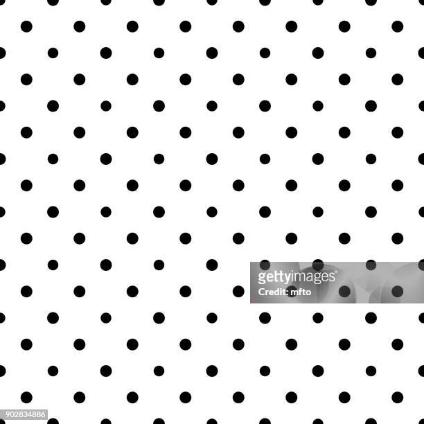 seamless dots pattern - polka dot stock illustrations