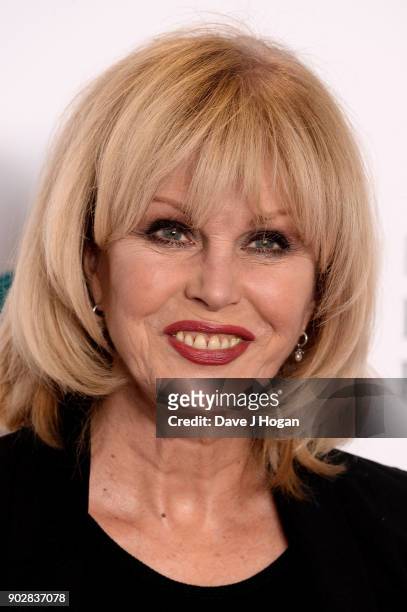 Joanna Lumley attends The EE British Academy Film Awards, BAFTA, nominations announcement at BAFTA on January 9, 2018 in London, England.