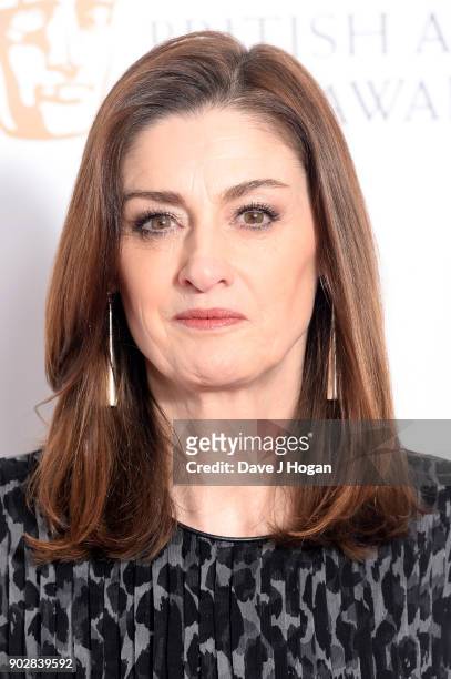 Chief Executive, Amanda Berry OBE attends The EE British Academy Film Awards, BAFTA, nominations announcement at BAFTA on January 9, 2018 in London,...