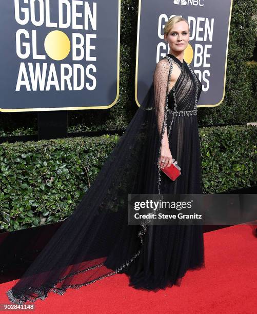 Diane Kruger arrives at the 75th Annual Golden Globe Awards at The Beverly Hilton Hotel on January 7, 2018 in Beverly Hills, California.