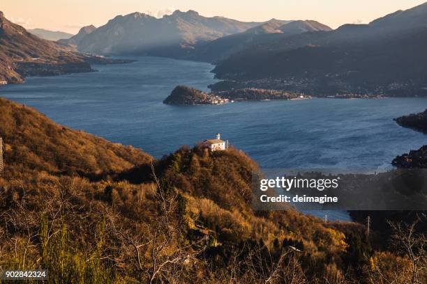 as lake panorama - menaggio stock pictures, royalty-free photos & images