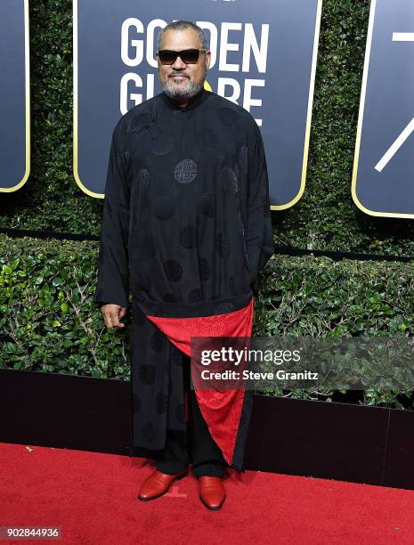 Laurence Fishburne arrives at the 75th Annual Golden Globe Awards at The Beverly Hilton Hotel on January 7, 2018 in Beverly Hills, California.