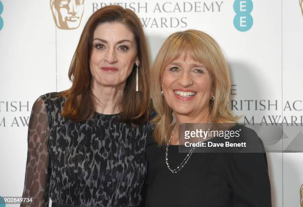 Amanda Sonia Berry and Jane Lush during The EE British Academy Film Award, BAFTA, nominations announcement at BAFTA on January 9, 2018 in London,...