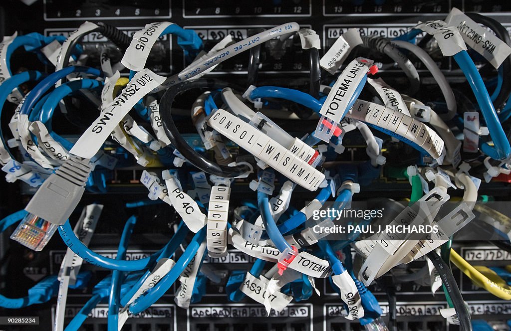Data patch cords route communications th