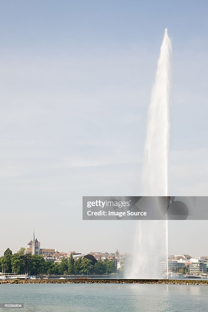 Water fountain in switzerland