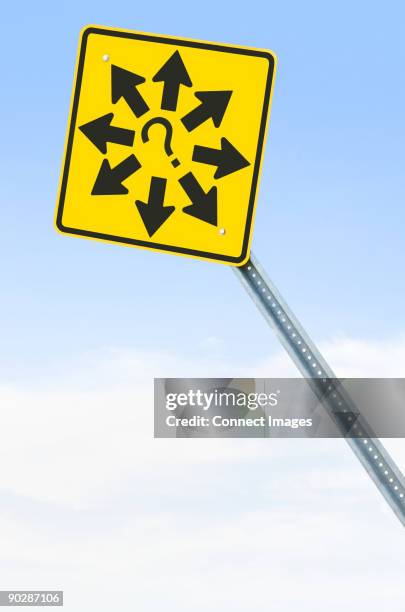 Question Mark Traffic Sign Stock-Fotos und Bilder - Getty Images
