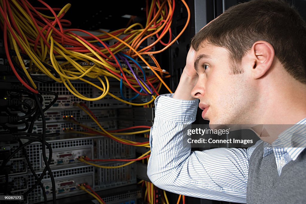 Confusted Computer Confused Looking Computer Technician High-Res Stock Photo - Getty Images