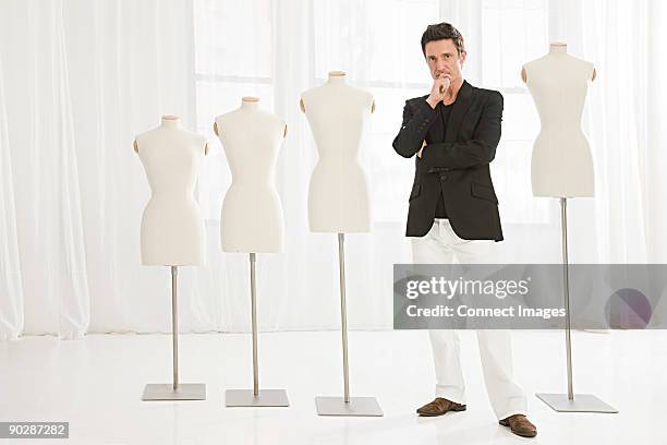 fashion designer and tailors dummies - tailor mannequin stock pictures, royalty-free photos & images