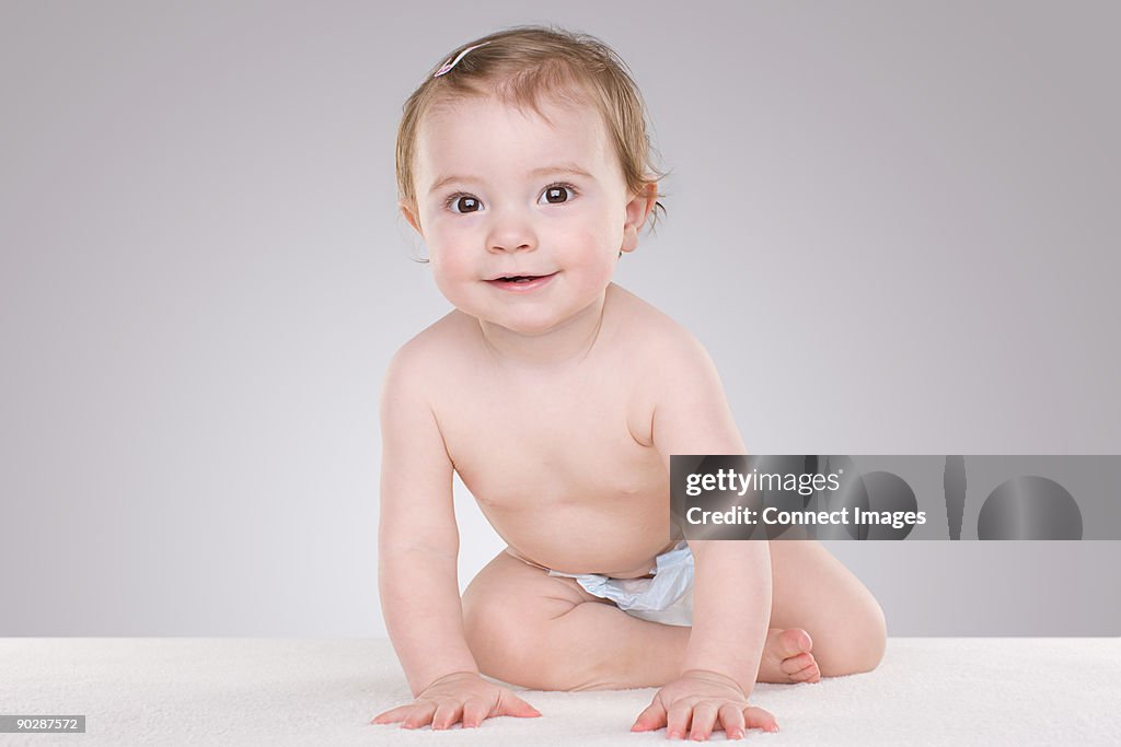 Portrait of a baby girl