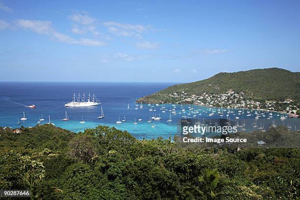 port elizabeth harbour bequia - bequia stock pictures, royalty-free photos & images