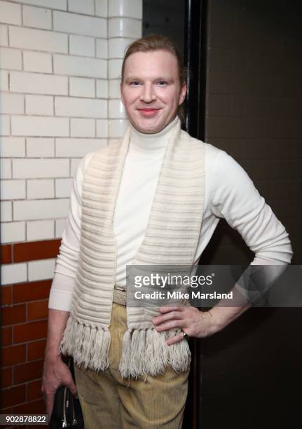 Henry Conway attends the Belstaff Party at Liberty on January 8, 2018 in London, England.