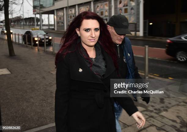 Britain First deputy leader Jayda Fransen appears at Belfast Laganside Magistrates court on January 9, 2018 in Belfast, Northern Ireland. Fransen...