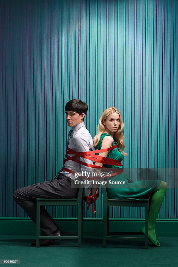 Couple Tied Together High-Res Stock Photo - Getty Images