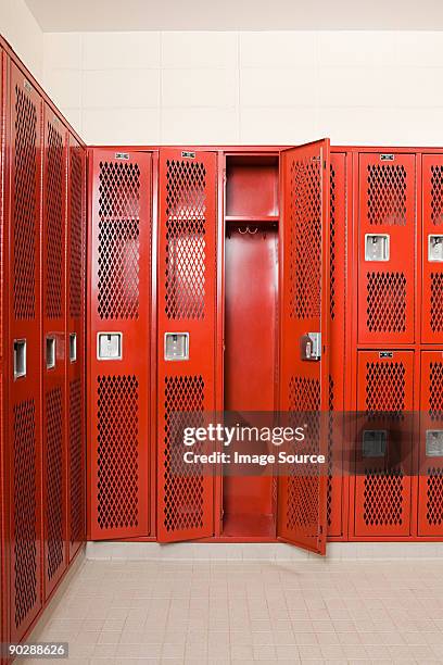 empty locker room - lockers bildbanksfoton och bilder