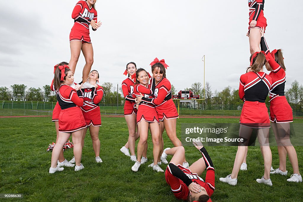 Fallen cheerleader