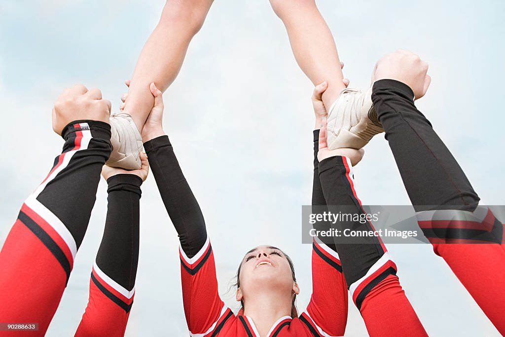 Cheerleaders Performing Routine High-Res Stock Photo - Getty Images