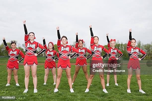 cheerleaders - asian cheerleaders stock-fotos und bilder