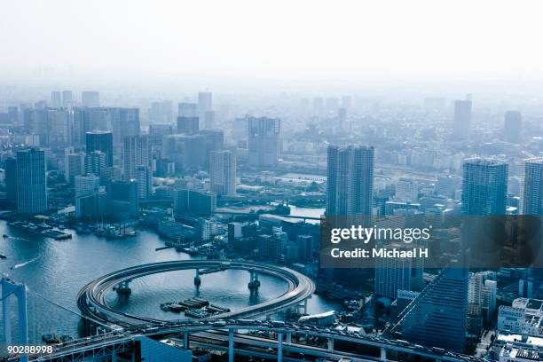 Aerophotograph around Shinagawa