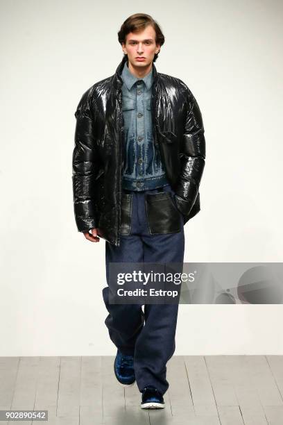 Presented By GQ CHINA during London Fashion Week Men's January 2018 at BFC Show Space on January 8, 2018 in London, England.