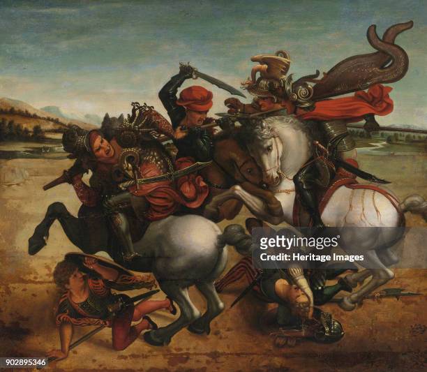 The Fight for the Standard from The Battle of Anghiari. Private Collection.
