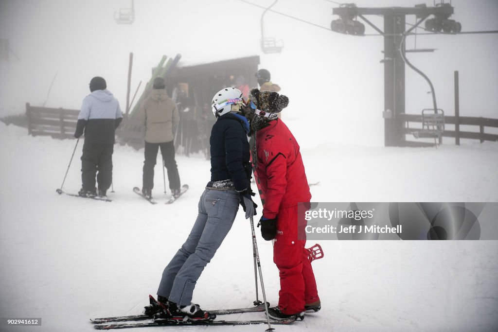 Scottish Skiers Take To The Slopes