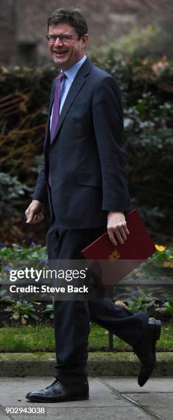 Britain's Business, Energy and Industrial Strategy Secretary Greg Clark arrives at 10 Downing street in central London for the first cabinet meeting...