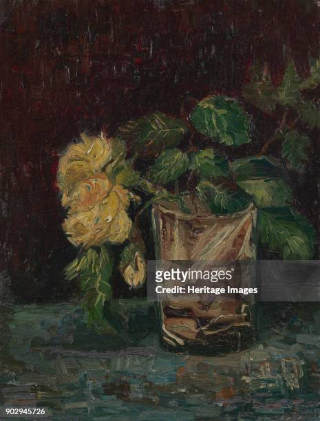 Glass with Yellow Roses. Found in the Collection of Van Gogh Museum, Amsterdam.