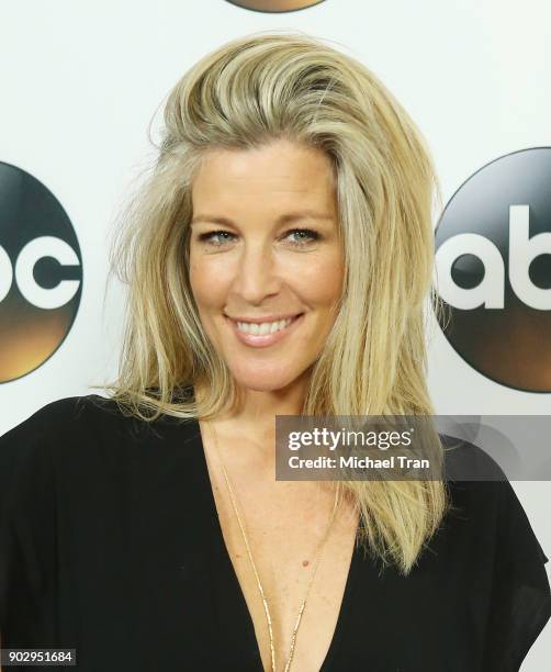 Laura Wright attends the Disney ABC Television Group hosts TCA Winter Press Tour 2018 held at The Langham Huntington on January 8, 2018 in Pasadena,...
