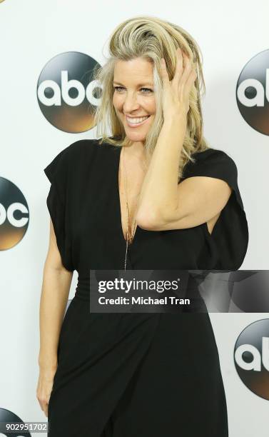 Laura Wright attends the Disney ABC Television Group hosts TCA Winter Press Tour 2018 held at The Langham Huntington on January 8, 2018 in Pasadena,...