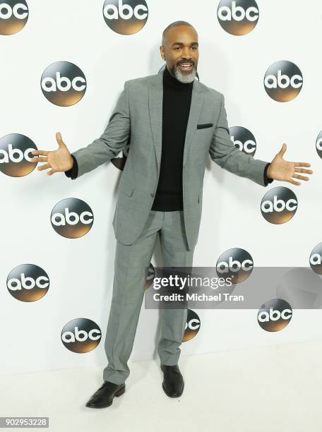 Donnell Turner attends the Disney ABC Television Group hosts TCA Winter Press Tour 2018 held at The Langham Huntington on January 8, 2018 in...