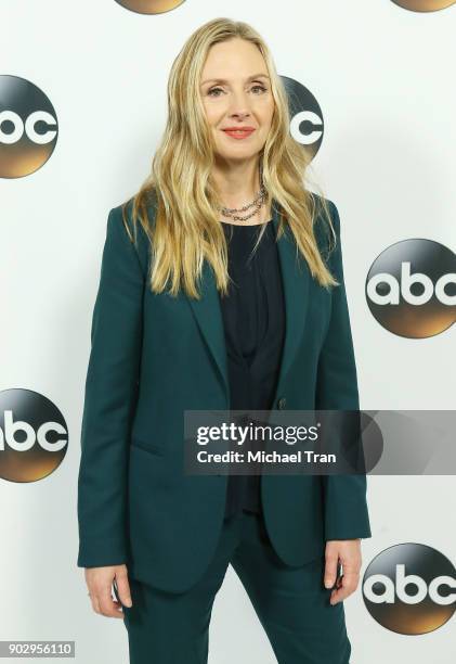 Hope Davis attends the Disney ABC Television Group hosts TCA Winter Press Tour 2018 held at The Langham Huntington on January 8, 2018 in Pasadena,...