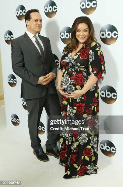 Diedrich Bader and Katy Mixon attend the Disney ABC Television Group hosts TCA Winter Press Tour 2018 held at The Langham Huntington on January 8,...