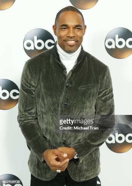 Jason George attends the Disney ABC Television Group hosts TCA Winter Press Tour 2018 held at The Langham Huntington on January 8, 2018 in Pasadena,...