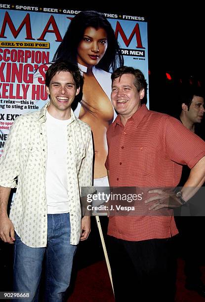 James Marsden and Keith Blanchard, Editor-in-Chief of Maxim