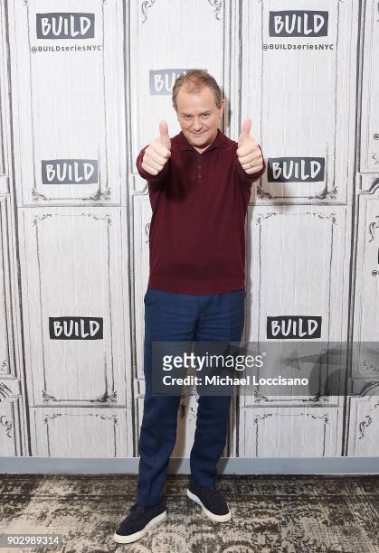 Actor Hugh Bonneville visits Build Studio to discuss the movie "Paddington 2" at Build Studio on January 9, 2018 in New York City.
