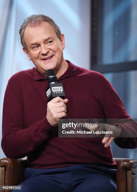 Actor Hugh Bonneville visits Build Studio to discuss the movie "Paddington 2" at Build Studio on January 9, 2018 in New York City.