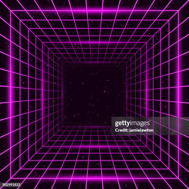 hintergrund im retro-stil der 80er - 80s laser background stock-grafiken, -clipart, -cartoons und -symbole