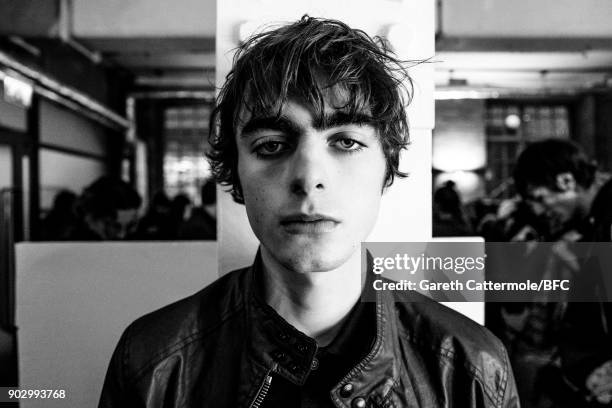 Lennon Gallagher is photographed on January 8, 2018 in London, England.