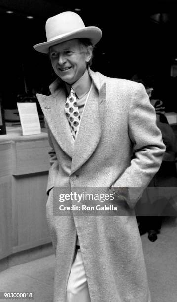 Tom Wolfe attends "Dangerous Liaisons" Premiere on December 19, 1988 at the Museum of Modern Art in New York City.
