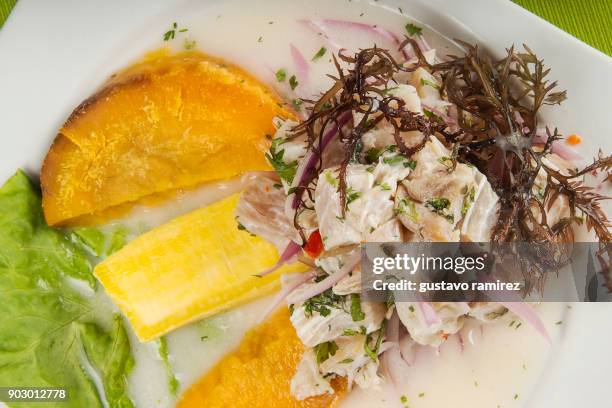 cebiche seafood - trachurus stock pictures, royalty-free photos & images