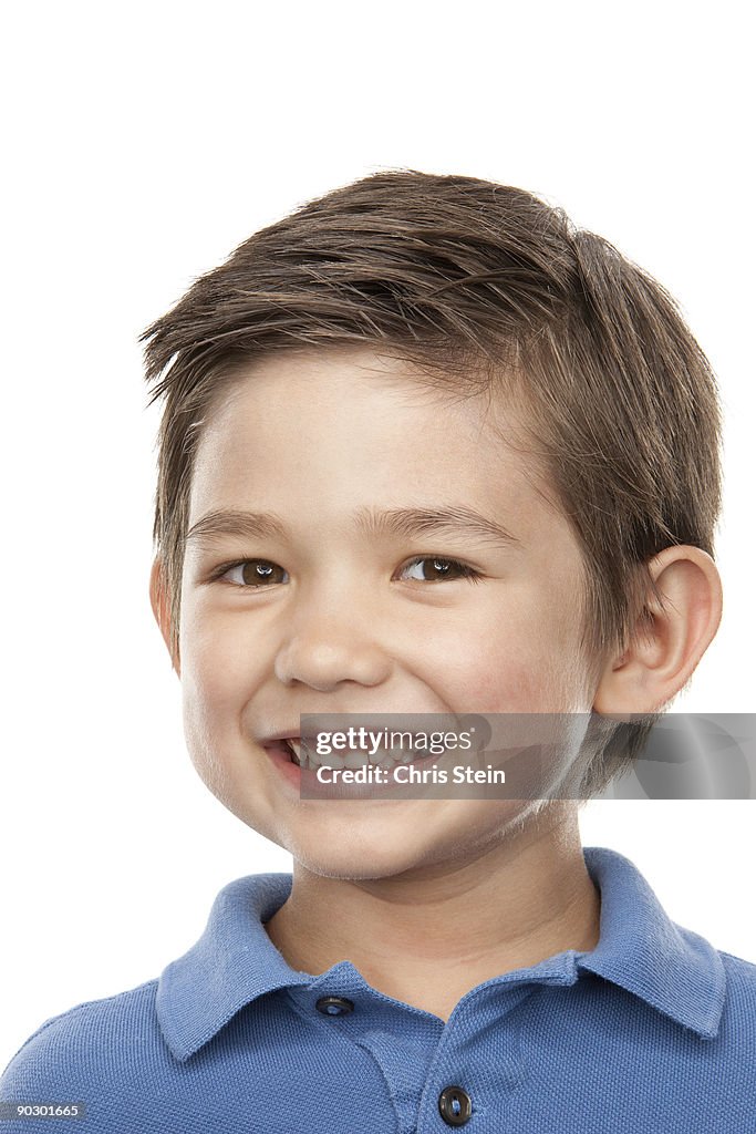 Portrait of young boy smiling