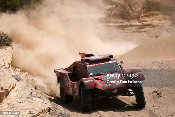 Eugenio Amos of Italy and Two Wheels Drive drives with co-driver Sebastien Delaunay of France in the Ford Buggy 2WD in the Classe : T1.3 : 2 Roues...