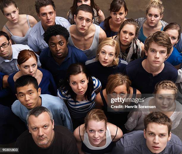 group of people looking up - union stockfoto's en -beelden